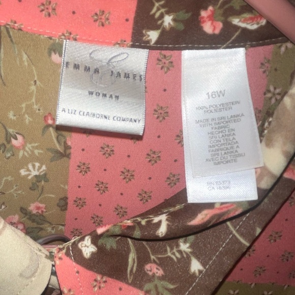 Vintage Floral Patchwork Two-Piece Set Size 16W - Picture 6 of 14